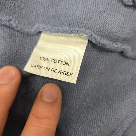 Y2K St John Sport Blue Knit Jacket Shearling Collar Asymmetrical Zip Size Medium - Picture 9 of 11